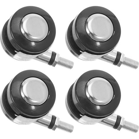 Lot de 4 roulettes pivotantes Ø 1.5 pouces filetage M8, universelles silencieuses pour bureau, sols durs/moquette (1/5)