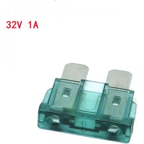Fusible Lamé 1 A pour Voiture et Bateau – Lot de 10 Fusibles Automobiles Électriques Verts Compatible avec Systèmes 12 V (1/5)