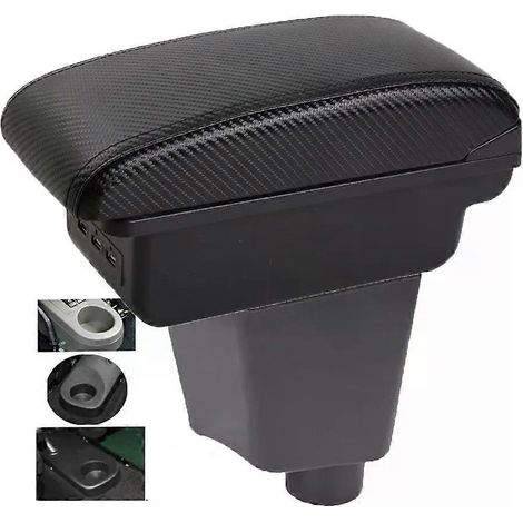 Kit de rangement pour accoudoirs de voiture Captur Clio 3 4 III IV : pièces de rangement et accessoires, support de coude pour conducteur. Aménagement intérieur dédié. (1/5)
