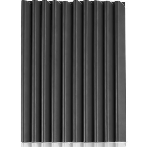 Lot de 50 Clips de Fixation en PVC, 19 cm Rails de Serrage en PVC pour Bandes Brise Vue, Accessoires pour Clôture à Double Fil, Panneaux Grillagés, Jardin, Balcon et Terrasse (1/5)