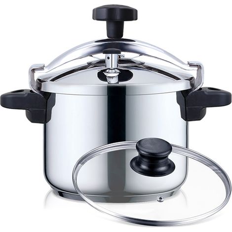 HAEGER PANELA PRESSAO COOKER PLUS 4LTS INOX TAMPA VIDRO