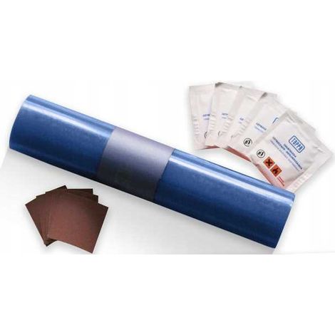 Kit de reparación de lona 220x32cm AZUL