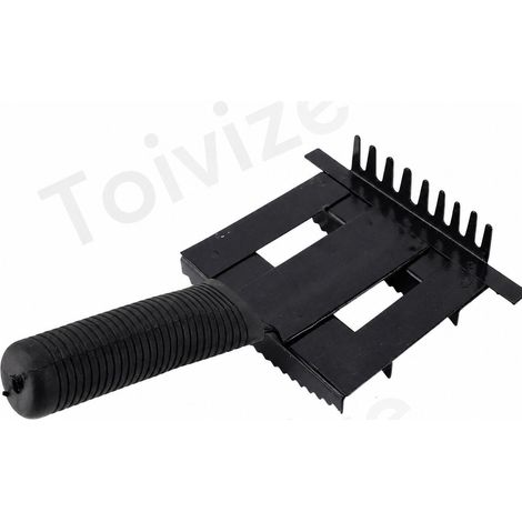 Brosse de toilettage pour bétail Toivize Modèle Standard Double face en ABS et fer, démêlage doux et anti-démangeaisons (1/5)