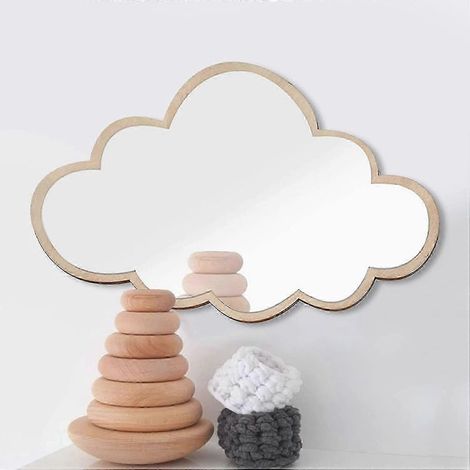 Echter Acrylspiegel, sicher für Kinder, dekorativer Acryl-Wandspiegel für Kinderzimmer (Wolke) (1/5)