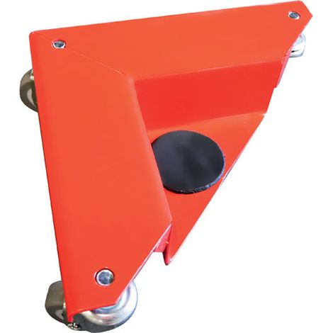 4 Aluminium-Eckrollen – Nutzmaße 65 x 65 x 90 mm – Rutschfeste Gleiter – Maximale Tragkraft 400 kg - AR100A
