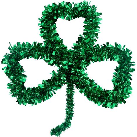 Guirlande Faux Vert Saint-Patrick - Guirlande En Vigne Séchée Et Fleurs Artificielles - Décoration Porte D'Entrée Ou Mur Intérieur - 1 Pièce (1/5)