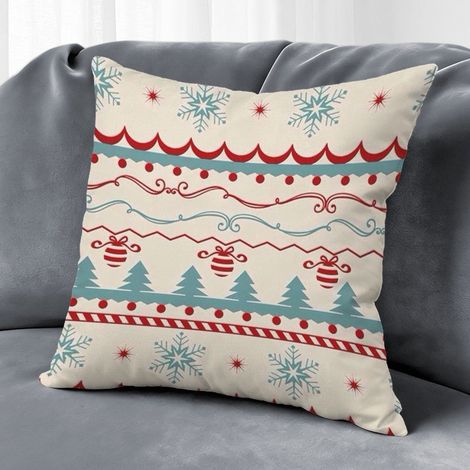 Housse de coussin carré imprimé, décoration salon maison,40×40cm (1/5)