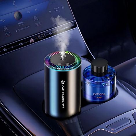 BJ-577 Car Diffuser with 50 ml Fragrance, Sent Good Electric Diffuser, Automatic On/Off, Ultrasonic Atomizer, 3 Modes, Built-in Battery, Aroma Diffuser for Car 5 Months (1/5)