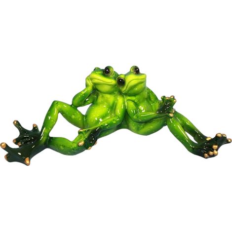 Figur zwei Frösche Freunde Frosch 8x23x8cm (1/5)