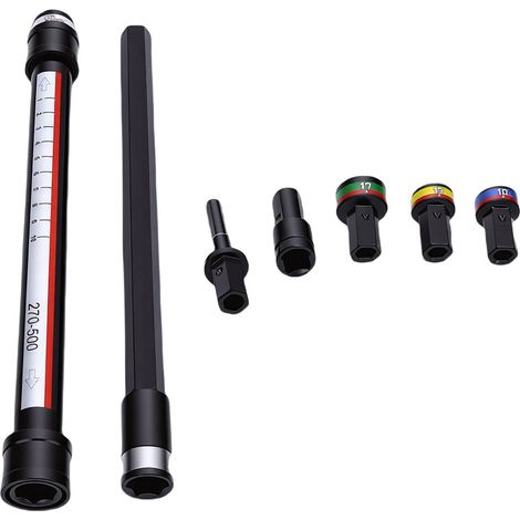 Kit douilles de nivellement plafond acier alliage 10mm 13mm 14mm 17mm douilles changement rapide auto-bloquant perche télescopique 270 à 500mm 7 pièces (1/5)