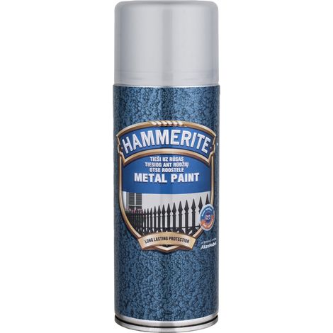 Vernice hammerite hammered silvergrey metallizzata 400ml (1/2)