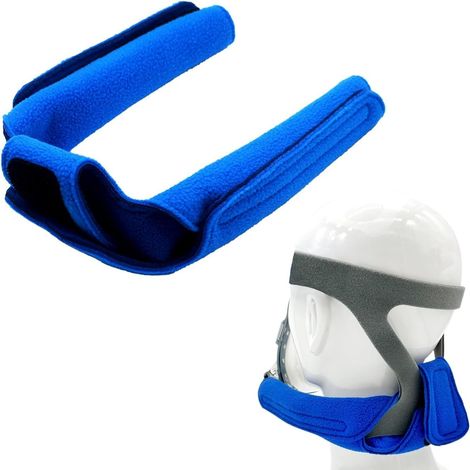 Nackenpolster für CPAP-Masken, CPAP-Gurtbezüge, universeller Maskenschutz, Nackenpolster für Schlafapnoe-Masken (Blau)