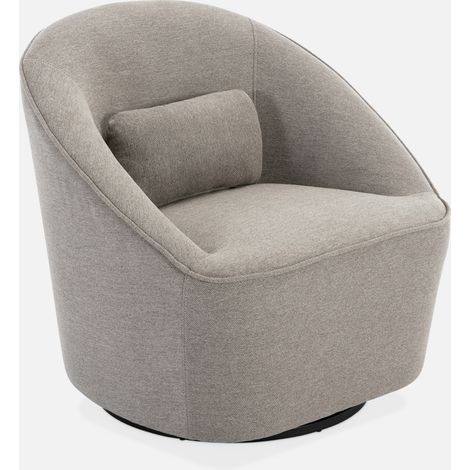 Sillón giratorio de tela 360º con cojín (1/5)