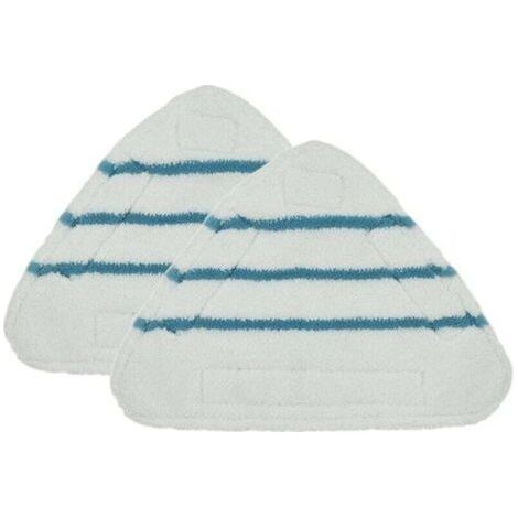 2Pcs Steam Mop Replacement Pads Triangle Washable Microfiber Cloth Head Pad Replacement (1/4)
