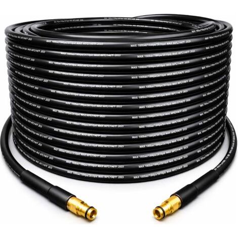 Tuyau d'extension haute pression de 20 m, tuyau 60 °C, universel pour nettoyeur Kärcher K2 K3 K4 K5 K6 K7 HD HDS - (1/5)