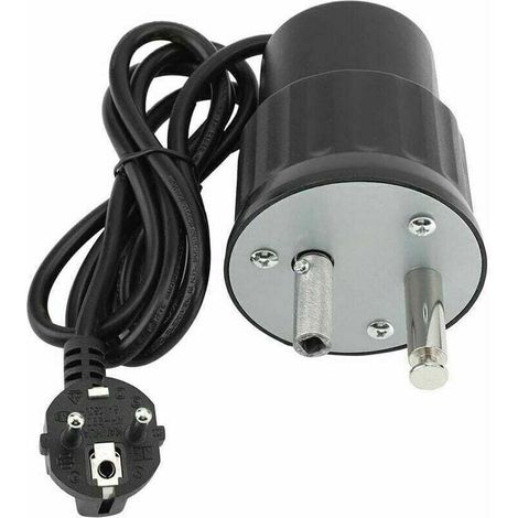 Rotisserie motor, electric camping motor, aluminum rotisserie kit, grill, rated load 0-24 kg (1/4)