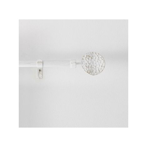 Kit tringle décorative Bullette - L 120 / 210 x D 1,9 cm - Blanc - Livraison gratuite (1/3)