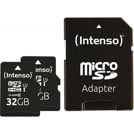 Carte INTENSO Micro SDHX 3423482, 2x 32 Go, Class 10 (1/3)