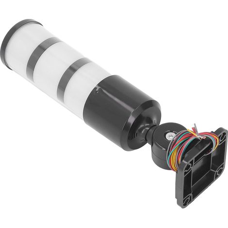 BERM Lampe d'alarme industrielle pliable 180° LED 3 couleurs fixe avec avertisseur sonore pour machine atelier 12-24VDC universel (1/5)