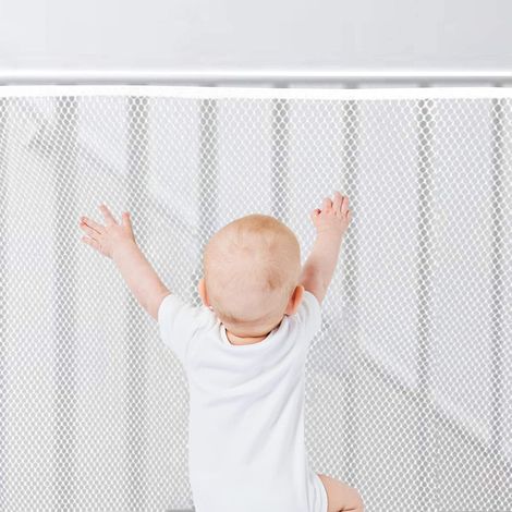 Balustrade Escalier Filet de Sécurité pour Enfants, Protection pour Escaliers, Bébé Sécurité (2m x 78cm) (1/5)