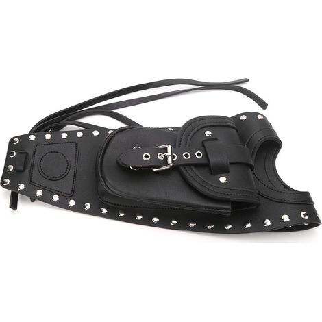 Sac de réservoir de carburant de moto housse de protection de réservoir de gaz cuir artificiel noir adapté pour XLX1000 XL1200X XLH883 (1/5)