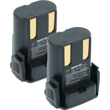 vhbw 2x Akku kompatibel mit Kerbl GT210, GT200, GT300 Schermaschine (1600 mAh, 7,4 V, Li-Ion)