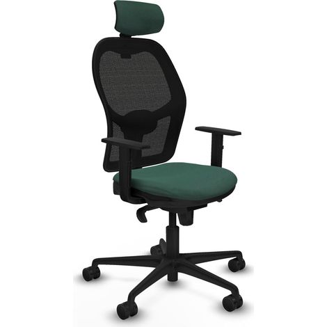 Sedia Ufficio con Poggiatesta Jorquera Piqueras y Crespo 1D036N2 Verde (1/5)