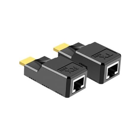 Adaptateur RJ45 HDMI Extendeur HDMI 1 virgule 4 vers RJ45 60M 1080P Extension HD MI Netzwerk Extender Convertisseur Réseau Via Câble (1/5)