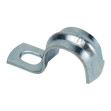 attache métallique perforée renforcée - 26 mm - acier zingué - boite de 100 - bizline 710592