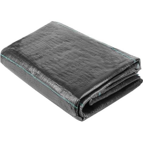 Paillage pour plante Toile De Paillage, Toile Anti-Mauvaises Herbes En Polypropylène 1m X 5m, Geotextile Anti Repousse 75g/M², Tissées Anti-Uv, Perméable Résistant À La Déchirure(Lot De 2) (1/5)