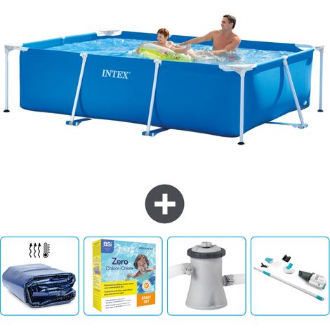 Intex Piscina con estructura Rectangular - 260x160x65 cm - 7-piezas  SCB12 (1/5)