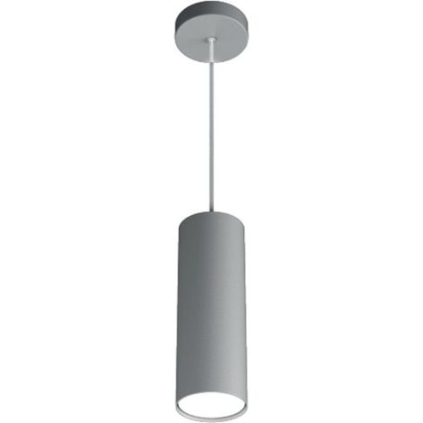 Lampadario moderno top light shape 1143 s25 gx53 led metallo sospensione, finitura metallo grigio