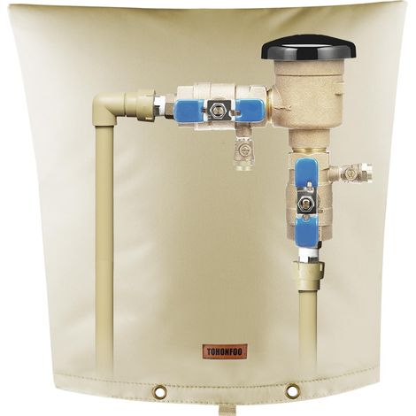 Rückflusssichere Schlauchisolierung (-15 °C) – Isolierte Tasche für Bewässerungsventil – Brunnenpumpenabdeckung – Robuster 5-lagiger Winterfrostschutz, 61 cm