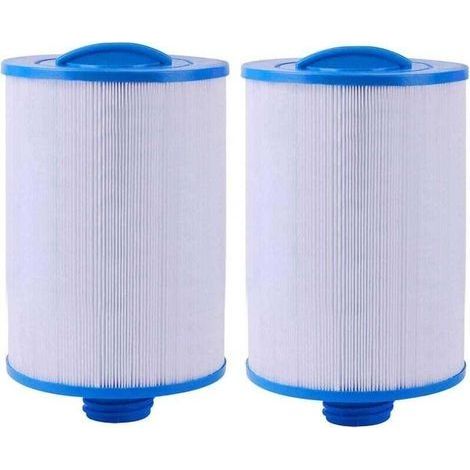 Pack of 2 filter cartridges for hot tubs, compatible with spas, Unicel 6CH-940, Pleatco PWW50P3, Waterway Front Access Skimmer and Filbur FC-0359 (1/5)