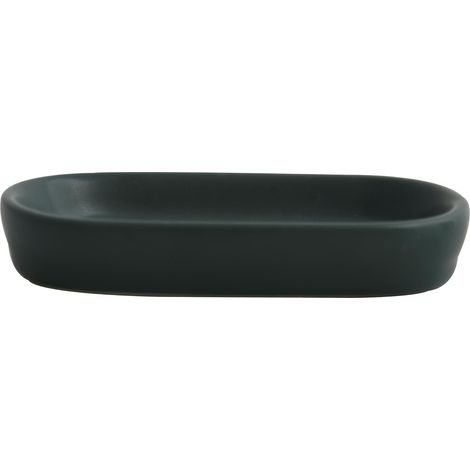 Porte Savon Céramique - Maonie Vert Foncé Mat - Design Moderne pour Salle de Bain - Rangement Pratique Et Esthétique - 13.9 x 9 cm - Facile à Nettoyer - Résistant à l'Humidité (1/3)