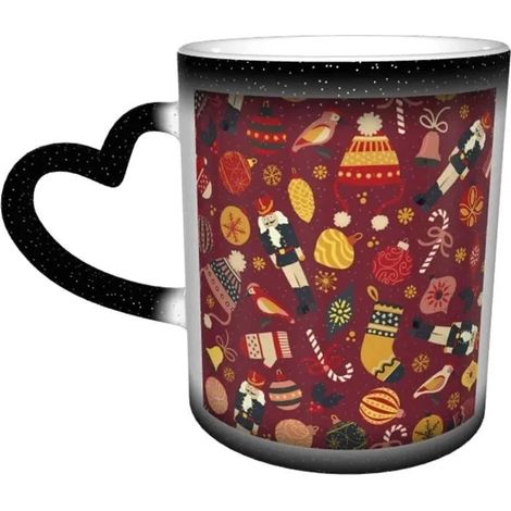 Mug-Tasse en céramique avec motif casse-noisette et ciel étoilé changeant de couleur 300ml[4391] (1/4)