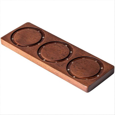 Magnetisches Aufbewahrungsregal für Kaffeekorb, 51 mm Wandhalterung aus Rotholz mit magnetischer Befestigung für Espressozubehör (1/5)