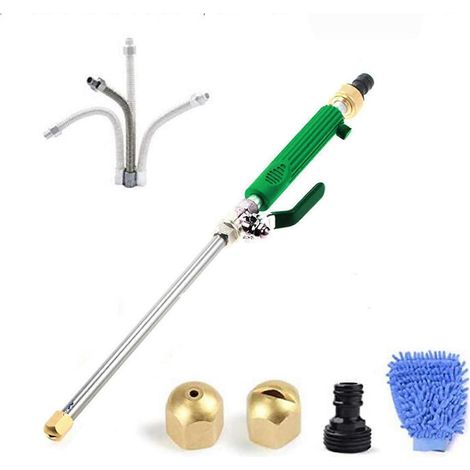 Pressure Washer Nozzle with 5X Pressure Boost, Dual Spray Modes for Garden Hose, Car and Patio (Green) (1/5)