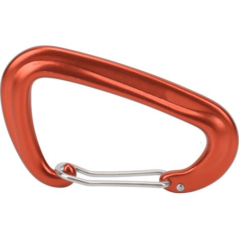 Lot multifonctionnel mousqueton extérieur camping crochet aluminium clip orange pour hamac balançoire (1/5)