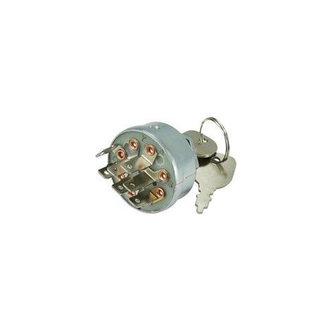 Interrupteur d'allumage et de démarrage pour husqvarna, Contacteur avec 2 clés, 7 bornes de rechange pour modèles 725-1717 et 925-1717, Pour Huqvarna pour Poulan Tracteur Tondeuse (1/4)