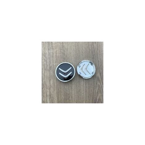 Enjoliveurs de roue de 60 mm pour Citroën C1, C2, C3, C4, Picasso, Aircross et Elysée. Étanches et anti-poussière, ils protègent les jantes. Couleur : noir. (1/2)