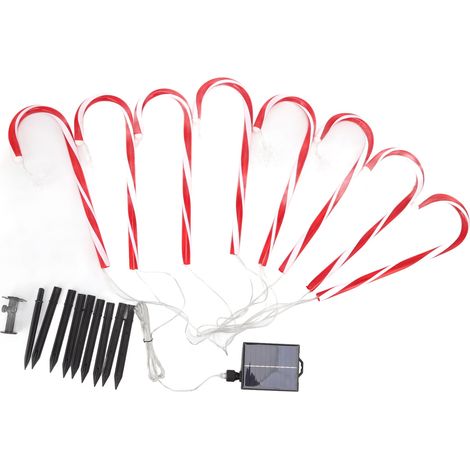 Beleuchtete Weihnachtszuckerstangen (1 für 8) (1/5)