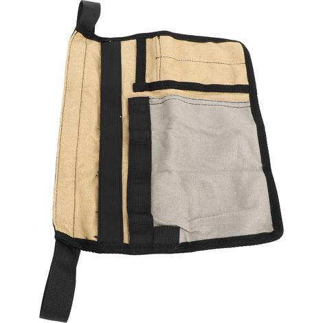 Gartenschürze mit mehreren Taschen, verstellbare Tasche für Gartengeräte, khaki und grau (1/5)