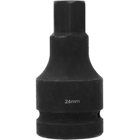Douille à impact 1 po allongée hexagonale 42 en chrome-molybdène antidéflagrant, accessoires pour outils à main, douille à impact 1 po H24 (1/5)