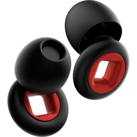 Bouchon d'oreille protection auditive – Protection auditive super douce et réutilisable en silicone flexible pour le sommeil, les concerts–8 embouts en XS/S/M/L–28 dB (black, Moyen) (1/5)