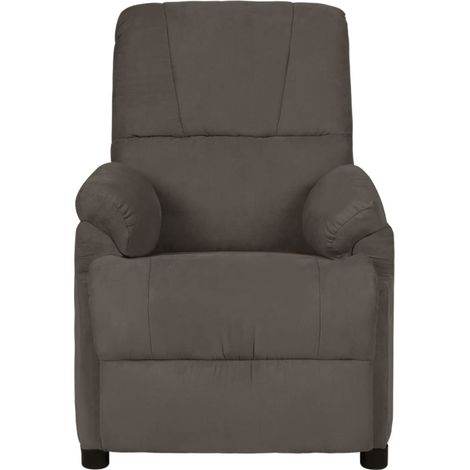Maison Exclusive - Fauteuil de massage gris foncé tissu microfibre (1/5)