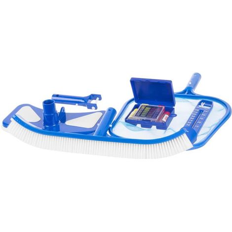 Pool-Pflegeset Strend Pro Pool, 5-teiliges Starterset, Bürste, Tester, Saugbürste, Thermometer (1/2)