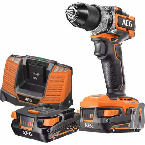 Perceuse visseuse à percussion AEG 18V Brushless - Subcompact - 2 batteries 2.0Ah 1 chargeur BSB18SBL-202C (1/5)