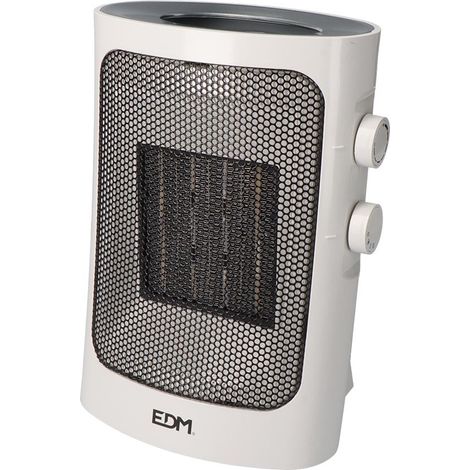 Chauffage vertical - EDM - 1000-1500 W - Gris - Multicolore - Compact 25,5 x 19 x 14 cm (1/4)