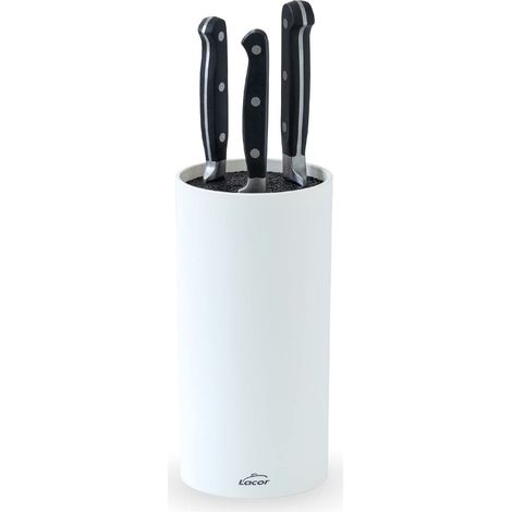 Bloc couteau blanc, bloc universel pour couteau (1/5)